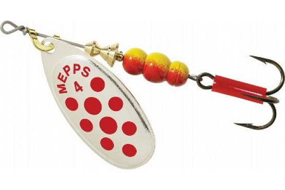 Блесна Mepps Aglia Platinum AG/Rouges, №4