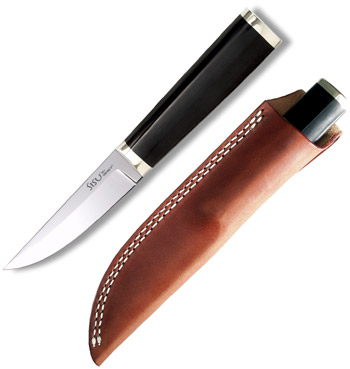 Нож "SISU" (San Mai-III, рук.черн. микарта-нейзильбер)