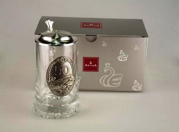 Кружка для пива "50 лет" 0,5л