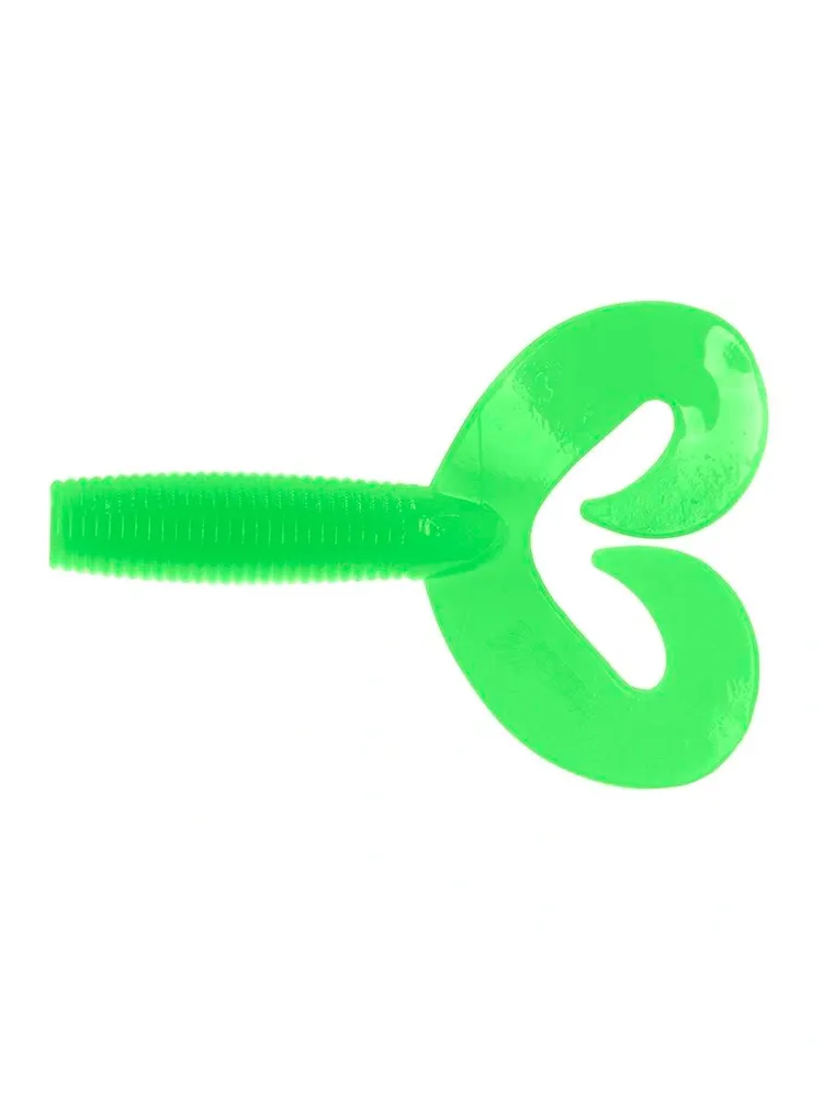 Твистер Credo Double Tail 3.54", 9см, Electric Green